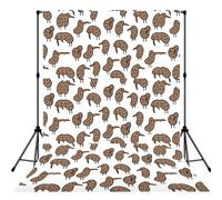 Kiwi Birds Cute Printed Shooting Backdrop Cloth, Soft Wrinkle Free Background, Versatile Studio Display Prop