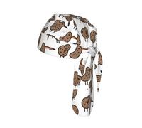 Kiwi Birds Cute Printed Versatile Cycling Cap, Mesh Bandana Headwrap Hat, for Water Sports Boating Exercise