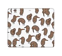 Kiwi Birds Cute Thick Comfort Mouse Pad with Lock Edge Design, Large Non-Slip Rubber Base Desk Mat for Office