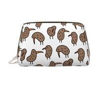 Kiwi Birds Cute Travel Makeup Bag, Organizer Bag with Divider,Portable Zipper Toiletries Storage Case