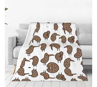 Kiwi Birds Cute Ultra-Soft Micro Fleece Blanket Throw Blanket Luxury All Seasons Warm Blanket for Adults Kids Girl Gifts Bedroom Couch Sofa Travel 60"X50"