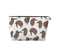 Kiwi Birds Cute Vagilo Leather Toiletry Bag - Stylish & Durable Toiletry Kit for Travelers, Cosmetic Organizer, Makeup Bag, Carry-On, Portable Organizer, Zippered Pouch