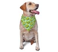 Kiwi Bubble Print Dog Bandana for Small Medium Large Dogs, Adjustable Cute Cat Dogs Kerchief Triangle Bibs Scarf Handkerchief Accessories