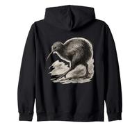 Kiwi Charcoal Dynamic Sketch Zip Hoodie