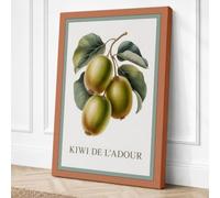 Kiwi de L'Adour Botanical Canvas Wall Art Print 30x20 Inch (76 x 51 cm)
