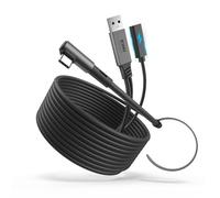 KIWI design Charging Link Cable 4M for Quest 3S/3/2/Pro/Pico 4/PC, Black | USB 3.0 to USB C, 5Gbps Super Speed, Charging Support, Extended Gameplay