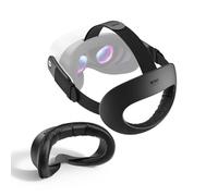 KIWI design Ultimate Face & Head Comfort Bundle for Quest 3/3S: K4 Flex Comfort Head Strap and V4 Breathable Facial Interface