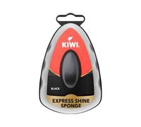 Welari Kiwi Express Shoe Shine Sponge 7ml - Black x 1, Instant Shine for Leather Footwear, Quick & Easy Polishing Applicator Thank You Card | (1 Pack)
