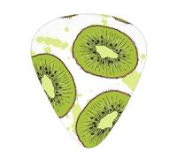 Kiwi Fruit,12 Pcs Guitar Pick,3 Different Thickness Plectrums for Acoustic Guitar Bass Ukulele (0.46mm 0.96mm 0.71mm)