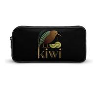 Kiwi Fruit Bird Cute Pencil Case Large Capacity Makeup Pouch Portable Pencil Bag with Zippered