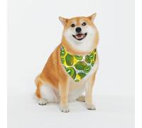 Kiwi Fruits Summer Pattern Dog Bandanas, Comfortable Cotton Triangle Bibs Scarfs for Dogs Or Cats,Cute Pet Kerchief for Medium Large Dogs-Xx-Large
