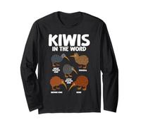 Kiwi in The World New Zealand Birds Long Sleeve T-Shirt