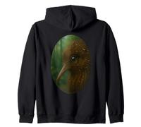 Kiwi Macro Dew Drop Forest Zip Hoodie