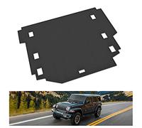 KIWI MASTER Cargo Mat Compatible for 2018-2023 Jeep Wrangler JL Accessories All Weather Trunk Liner TPE Slush Mats Black - Only Fit 4 Door Models