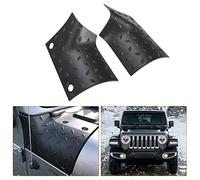 KIWI MASTER Cowl Body Armor Outer Cowl Covers JL Corner Guards for 2018-2024 Jeep Wrangler JL Gladiator JT Sahara Sport Rubicon, JL JT Exterior Accessories Parts, Black