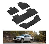 KIWI MASTER Floor Mats Compatible for 2016-2021 Honda Pilot Accessories All Weather Mat Liners Front Rear 3 Row Seat TPE Slush Liner Black 08P17-TG7-300