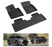 KIWI MASTER Floor Mats for 2016-2022 Lexus RX350/ RX450h (RX All Models), 2018-2022 RX350L/ RX450hL (RXL All Models) All Weather Mat Front Rear 2 Row TPE Slush Liners Black