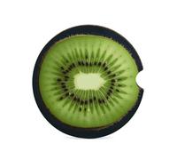Kiwi Slice 1PCS Car Coasters Absorbent Drink Coasters with A Finger Universal Wood Coffee Coaster for Cup Holders Non-Slip Car Cup Holder Coaster Cute Drink Mat Car Accessories for Women Men