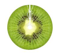 Kiwi Slice Print Christmas Tree Skirt,New Year Winter Christmas Tree Decoration,Suitable For Family Parties