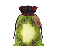 Kiwi Slice Print Personalized Christmas Drawstring Gift Bags,Packaging And Storage Bags,Snack Bags
