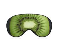 Kiwi Slice Sleep Mask for Women Men Side Sleeper Eye Cover with Adjustable Strap Soft Breathable Blackout Mask Slip-Free Deep Sleeping Travel Essentials