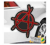 Kiwi Star Sticker Anarchy Available in 7 Sizes Multi Colour Fun Stickers Colored