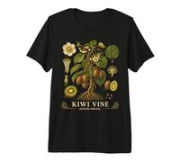 Kiwi Vine Actinidia deliciosa Plant Anatomy Study Premium T-Shirt