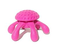 KIWI WALKER Let's Play! Octopus Dog Toy - Durable TPR Foam, Soft on Teeth & Gums - Floats in Water, Interactive Outdoor Play - Perfect for Medium & Large Dogs - Maxi Size 17cm, Pink