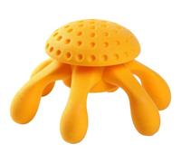 KIWI WALKER Let's Play! Octopus Dog Toy - Durable TPR Foam, Soft on Teeth & Gums - Floats in Water, Interactive Outdoor Play - Perfect for Medium & Large Dogs - Maxi Size 17cm, Orange