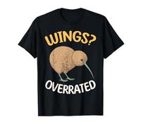 Kiwi Wings Overrated Flightless Bird Humor T-Shirt