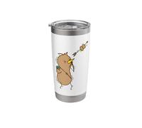 Kiwi with Bow and Arrow Bird and Fruit Stainless Steel Insulated Tumbler