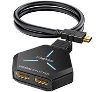 KiWiBiRD HDMI Splitter 1 in 2 out, 4K HDMI Splitter for Dual Monitors