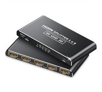 KiWiBiRD HDMI Splitter 1 in 4 out, 4K HDMI Splitter for 4 Monitors Displays Screens, Multi HDMI Adapter 2160p 1440p 1080p 3D HDCP, Compatible with TV Box, Gaming PC, Laptop, PS5 PS4, Projector