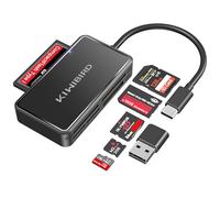 KiWiBiRD SD Card Reader XD CF Card Reader USB C Compact Flash Memory Stick Pro Duo M2 MS TF Micro SD Compatible with PC Camera Laptop iPhone 17 Air 16 Plus Pro Max Mac iPad Galaxy S25 S24 Android