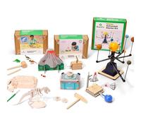 KiwiCo Science Explorer Bundle - Geologist, Astronaut & Paleontologist Kits, Hands-On STEM Projects, Space & Earth Science, Gift for Kids Ages 5-9