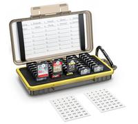 KIWIFOTOS 40 Slot SD Card Case Holder Water-Resistant for 40x SD SDXC SDHC/Cf express Type A Card/NS (Nintendo Switch) Game Card/Sony PSV PS Vita, Memory Card Box Storage Organizer