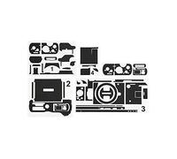KIWIFOTOS Camera Body Skin Guard Protector Anti-Scratch Cutting Sticker Protector Film for Panasonic DC-G100 / G110 - Matrix Black