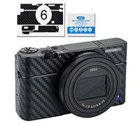 KIWIFOTOS Camera Body Skin Sticker Protective Wrap for Sony RX100 VI DSLR Camera - Anti-Scratch 3M Stickers Carbon Fiber Body Guard Film Decals Cover Shield Protector