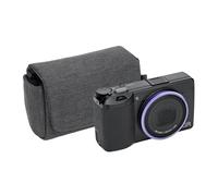 KIWIFOTOS Compact Camera Bag Soft Small with Magnetic Lock for Ricoh GR IV GR III, Sony RX100 RX100 II RX100 III Canon G7X PowerShot SX740 HS, Kodak EKTAR H35N and Kodak Snapic A1, (Dark Gray)