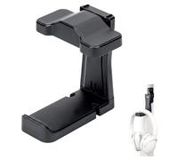 KIWIFOTOS Headphone Hook, Earphone Hook with Swivel Arms on Both Ends, Rotatable Headphone Holder, Adhesive Gaming Headset Hanger Under Desk with Silicone Pad