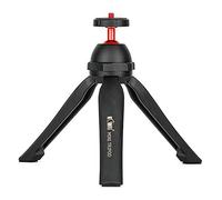 KIWIFOTOS Mini Camera Tabletop Tripod Compact Mirrorless Entry-level Camera | Dual-use handheld grip & desk tripod, foldable selfie stick design, 136g lightweight, fits vlog cameras & audio recorders