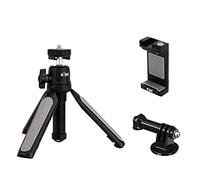 KIWIFOTOS Mini Selfie Stick Tripod for GoPro Hero 12 11 10 9 DJI Action 5 Pro 4 Action Camera for Sony ZV1 ZVE10 II ZV1F RX100VII & More, Extendable Travel Tripod fit Vlog Shooting Live Streaming