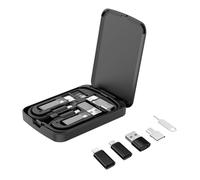 KIWIFOTOS Multi-Function Data Cable Kit, Multi-Type Charging Cable Convertor including USB A, USB C, LightN OTG Adapters for Travel Car Passenger Emergencies Can Be Phone Holder Urban Survival