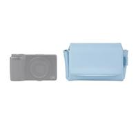 KIWIFOTOS Soft Microfiber Leather Compact Digital Camera Case for Ricoh GRIV GRIII GRIIIx HDF, RX100 Series G7X Street Photography Camera, Magnet Closure for Quick Access (Blue)