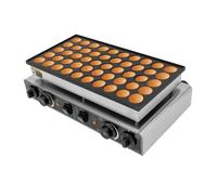 KiwiHood 50-Hole Commercial Waffle Maker 1700W Cast Aluminum Electric Pancake Machine with Non-Stick Coating, Smart Timer & Adjustable Temperature for Restaurants and Cafés