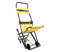 KiwiHood Aluminium Alloy Folding Transfer Stair Chair 160KG Heavy-Duty Emergency Stair Evacuation Chair with Adjustable Headrest & Lockable Wheels for Hospitals, Fire Safety, and Public Evacuations