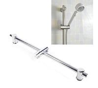 KiwiHood Shower Riser Rail 66cm Adjustable Shower Head Holder Bar Wall Mounted Shower Slide Bar Stainless Steel Shower Holder Bracket for Bathroom Shower, Polished Finish