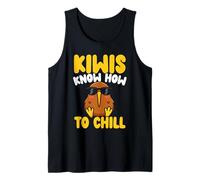 Kiwis Know How to Chill Cool Sunglasses Kiwi Tank Top