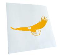 Kiwistar - Car Sticker - Eagle - Flight - California - Western - Yellow - 20 x 10 cm - Sticker for Car, Laptop, Bike, Truck, Motorcycle - Multi-Coloured JDM Decal Racing