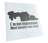 Kiwistar - Car Sticker - If you can read this... - Silver - 40 x 22 cm - Rear Window Car Sticker Weatherproof for Car Truck Moped Truck - Sticker Exterior Self-Adhesive Tuning Accessories for Windows